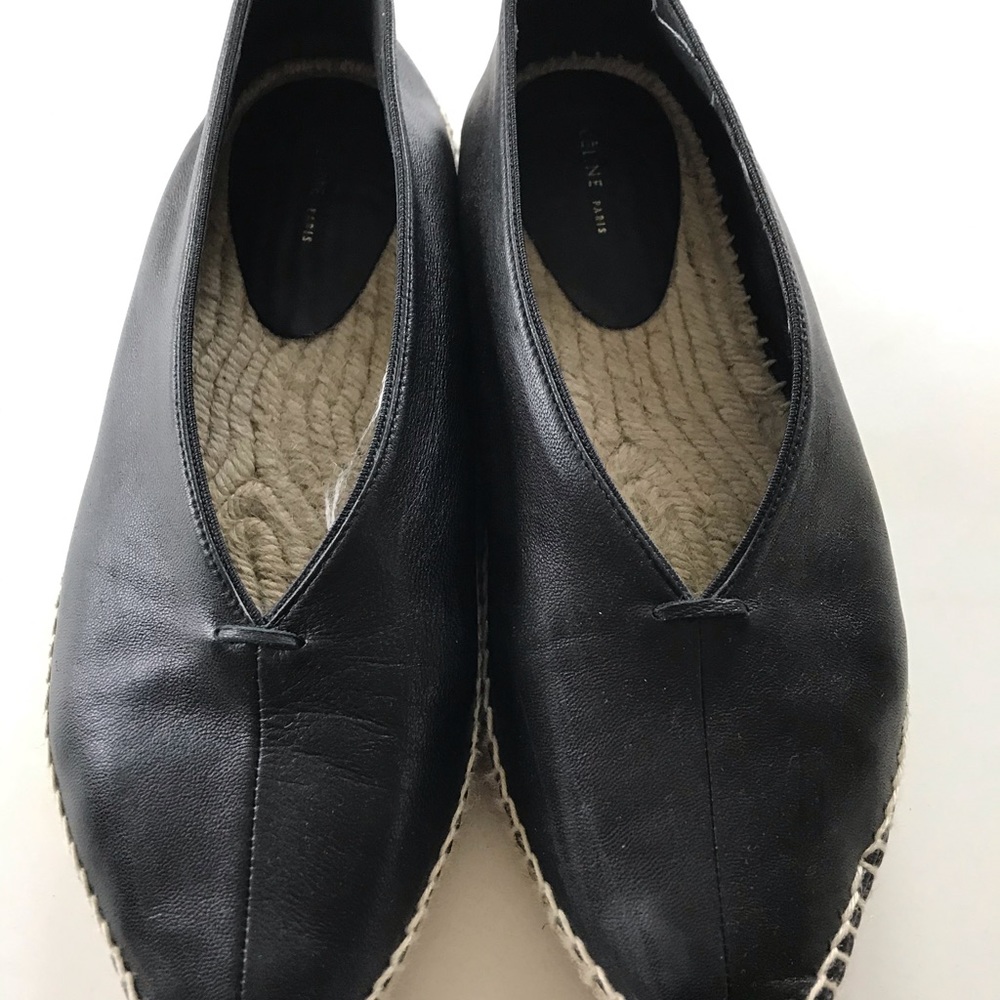 Celine leather pointy Eapadrilles